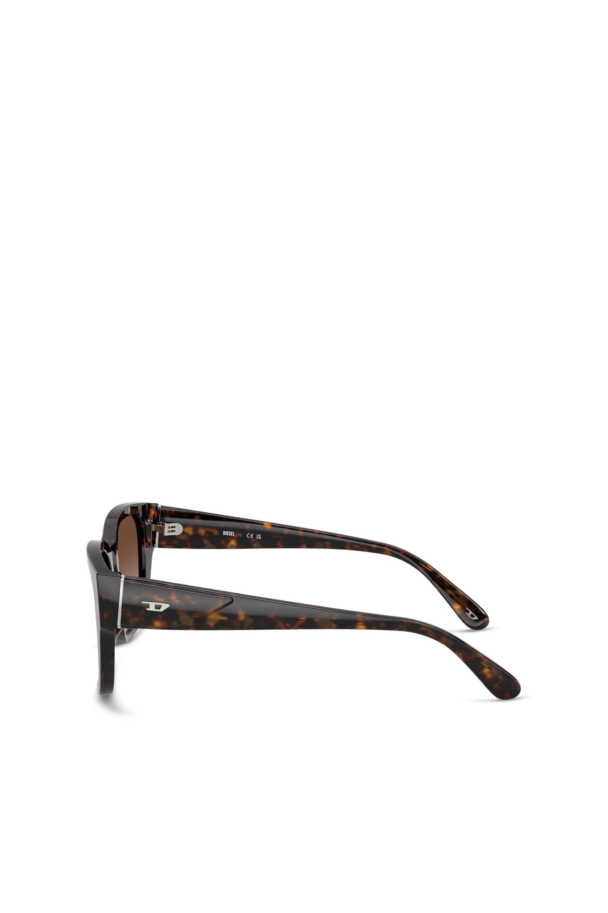 Diesel - 0DL2005, Lunettes de soleil carrées Mixte in Marron - 3