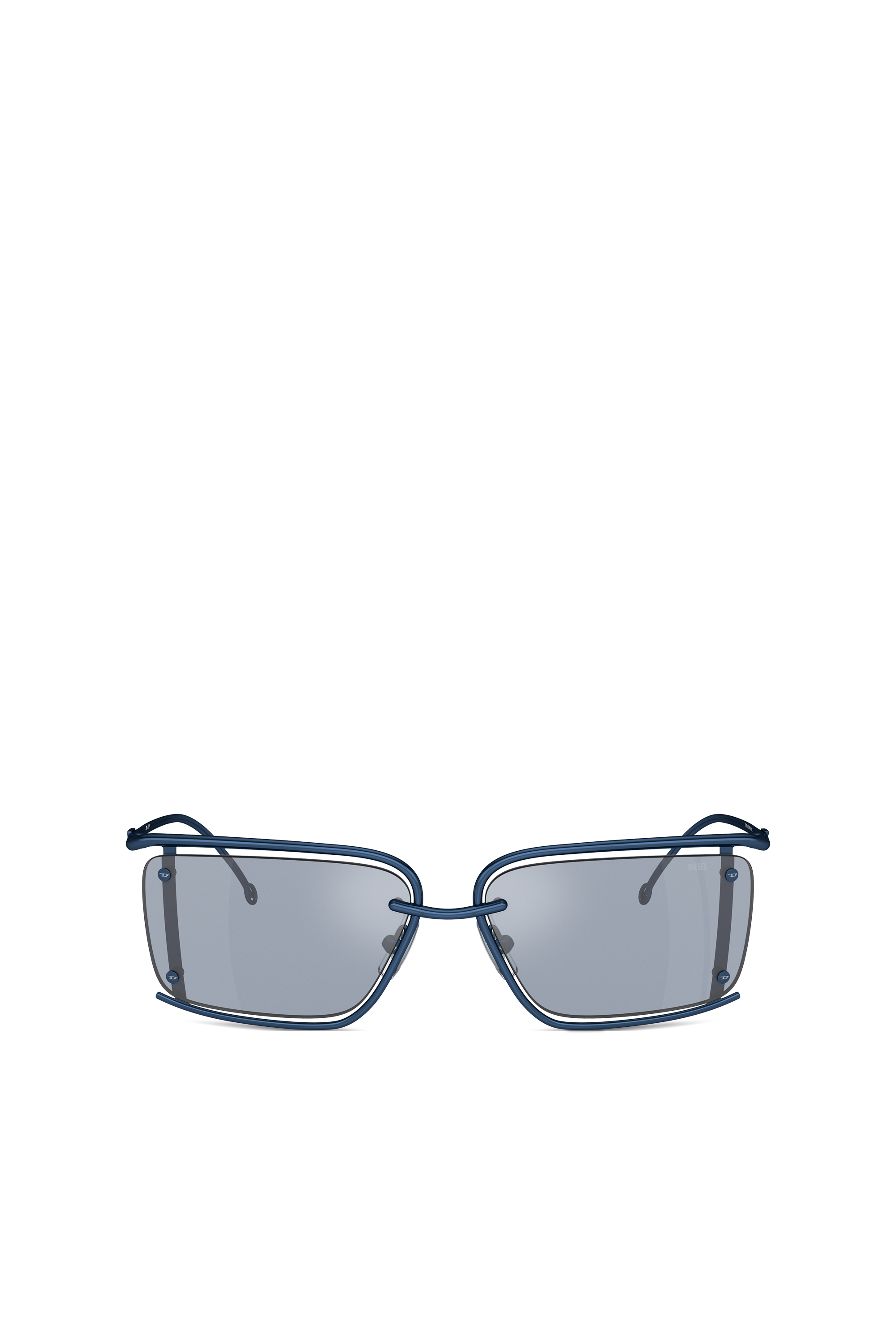 Diesel - 0DL1002, Lunettes de soleil rectangulaires Mixte in Bleu - 2